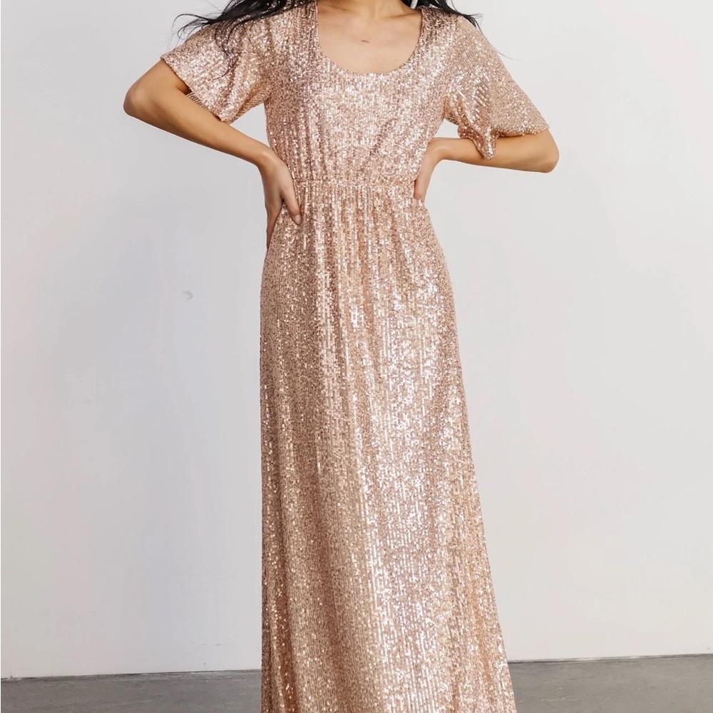 Gatsby Silver Sequin Gown